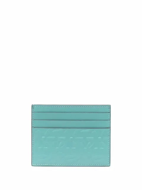 Ferragamo Gancini embossed cardholder Blue 749859