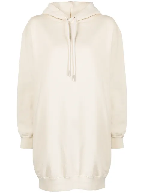 Off-White Diag-stripe print sweatshirt dress Neutrals OWDB364C99JER0016161