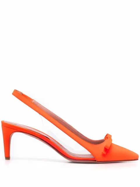 RED(V) Sandie 60mm slingback pumps Orange QS0C04BPZ