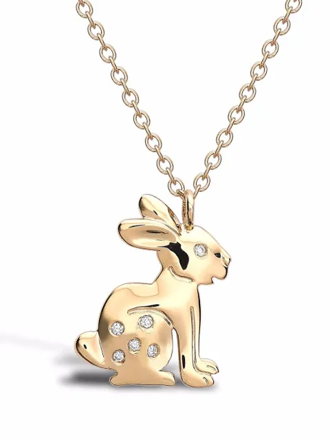 Pragnell 18kt yellow gold Zodiac Rabbit diamond pendant Gold CR1521