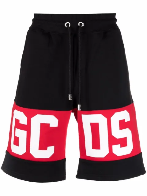 GCDS logo track shorts Black CC94M03100402