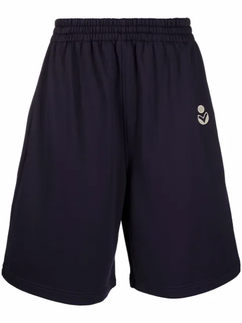 MARANT logo-embroidered track shorts Blue SH045122P014H