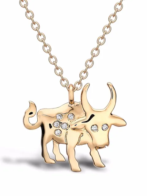 Pragnell 18kt yellow gold Ox diamond pendant necklace Gold CR1520