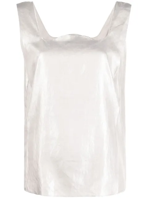 Maison Martin Margiela Pre-Owned 2010s square neck tank top Grey MMMA390