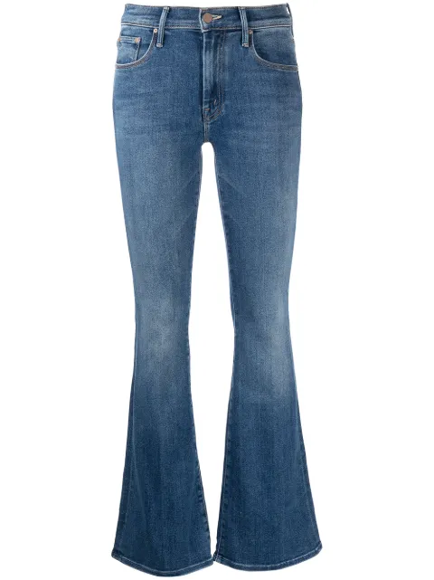 MOTHER low-rise flared jeans Blue 1585686DENIM