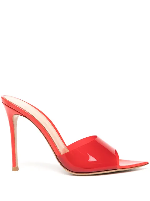 Gianvito Rossi Elle transparent-strap sandals Red G1190015RICGSV