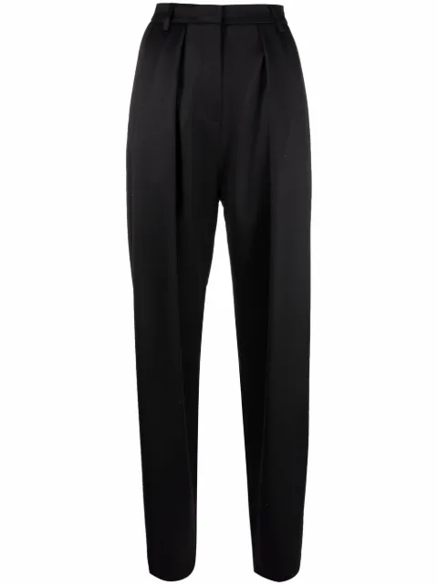 Magda Butrym high-waisted oversize tapered trousers Black 105820