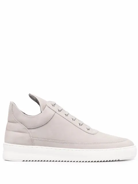 Filling Pieces leather high-top sneakers Grey 25122842003