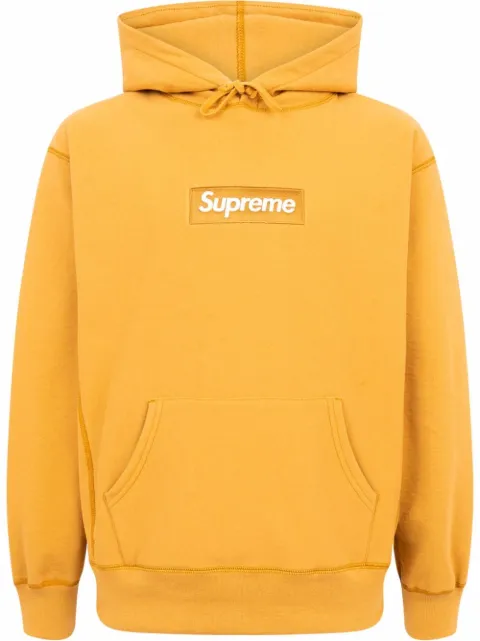 Supreme Box Logo drawstring hoodie Orange SU11228
