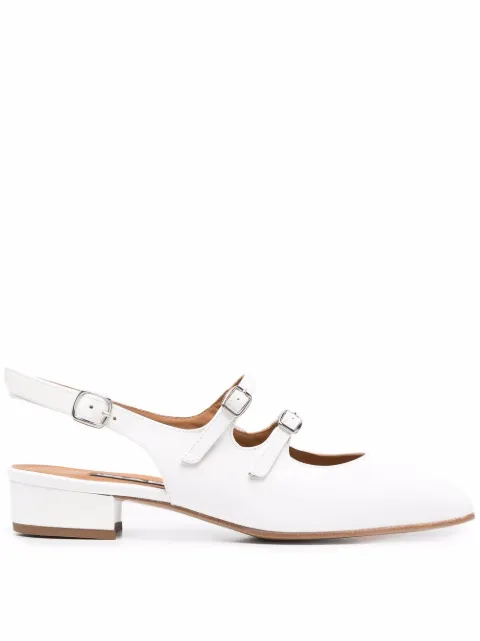 Carel Paris Peche buckled slingback pumps White PECHE