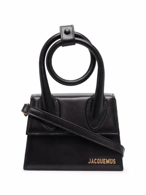 Jacquemus the knot Chiquito tote bag Black BAW00005BC01C01