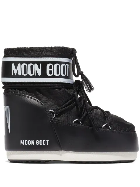 Moon Boot logo-print lace-up ankle boots Black 80D1409340