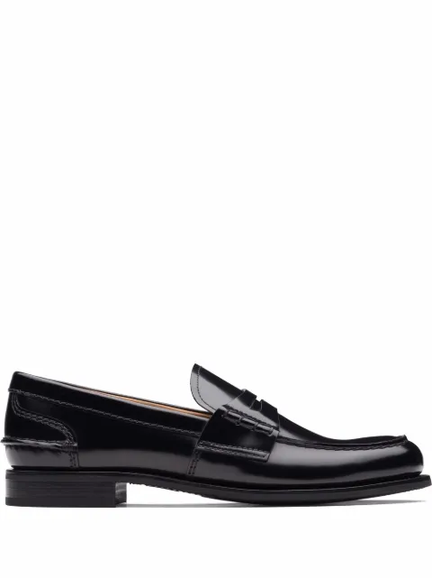 Church's Pembrey W 5 polished fumè loafers Black DD00829EM