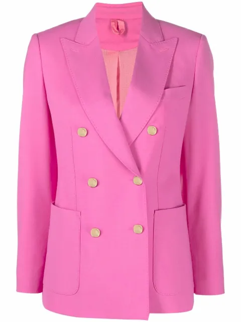 Max Mara double-breasted tailored blazer Pink 1041132160