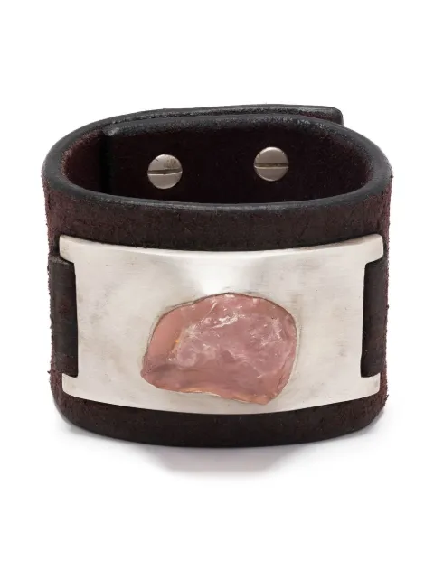 Parts of Four Crescent leather bracelet Brown 20137ASROSVMW