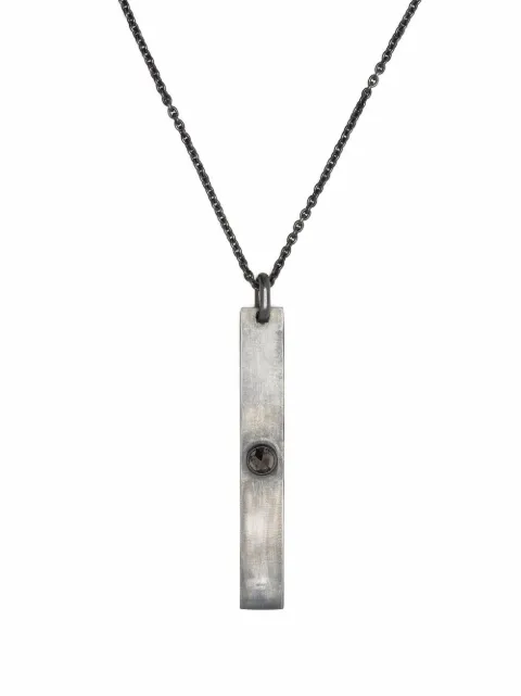 Parts of Four plate-charm necklace Grey 20307KABLKDIA
