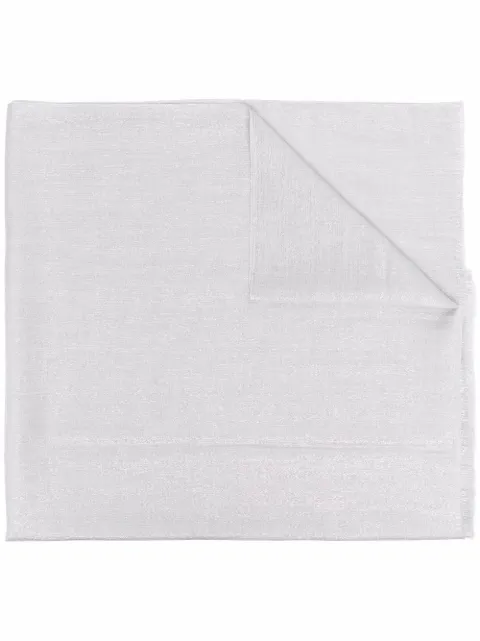 Brunello Cucinelli fringed-edge scarf Grey MSCDAR097C072