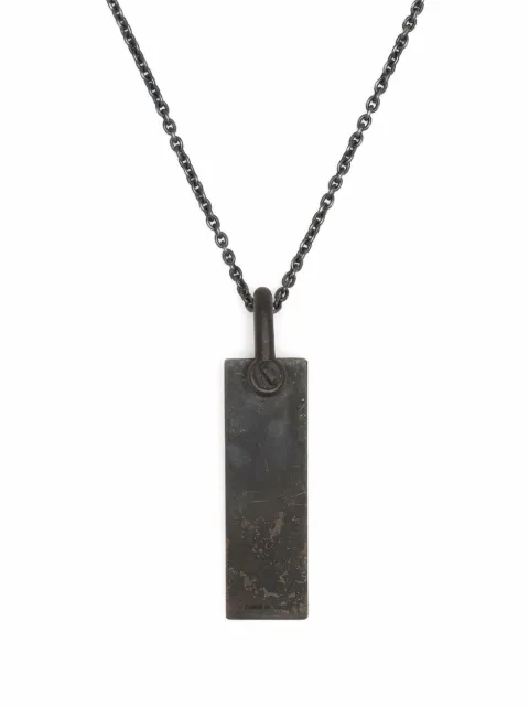 Parts of Four plate pendant necklace Grey 20306KZKA