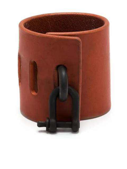 Parts of Four Restraint Charm leather bracelet Brown 19124ALEKZ
