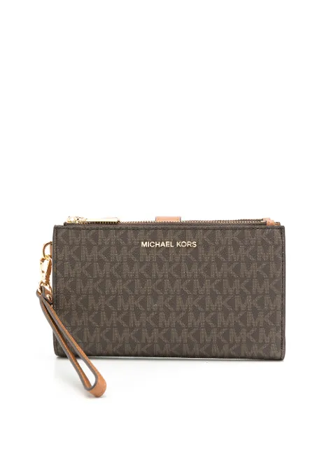 Michael Kors Jet Set monogram wallet Brown 32F1GJ6W4B