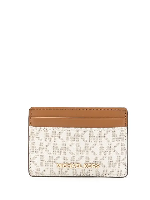 Michael Michael Kors monogram-print faux-leather wallet Brown 32F1GJ6D0B