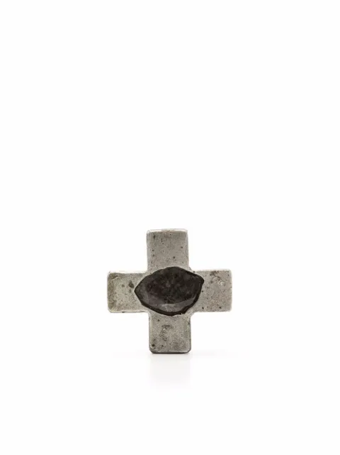 Parts of Four 12mm cross earring Silver 10352DADIA