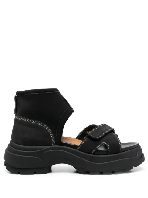 Maison Margiela strap-detail suede sandals Black S58WP0254P4767