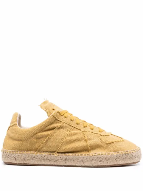 Maison Margiela jute espadrille-sole sneakers Yellow S58WS0214P4751