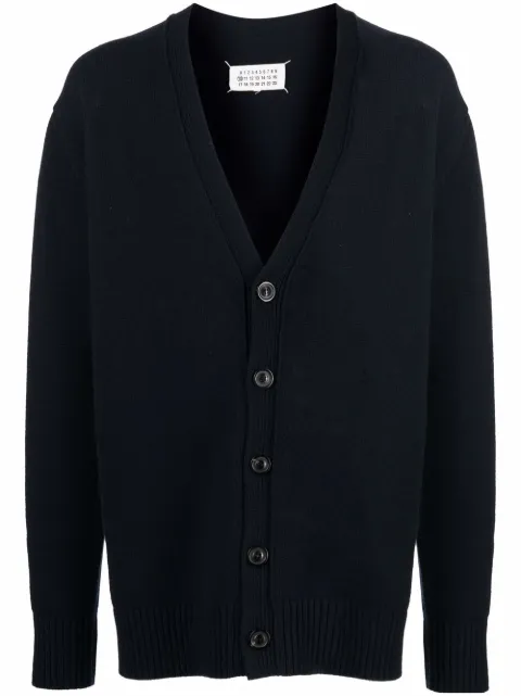 Maison Margiela oversized knit cardigan Blue S50HA1058S17993