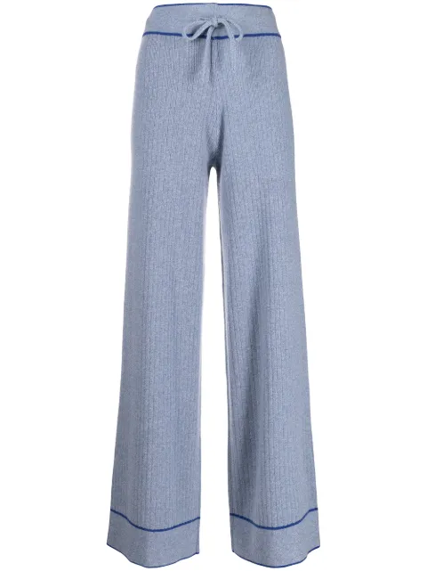 Madeleine Thompson Ursa cashmere trousers Blue RE22P04