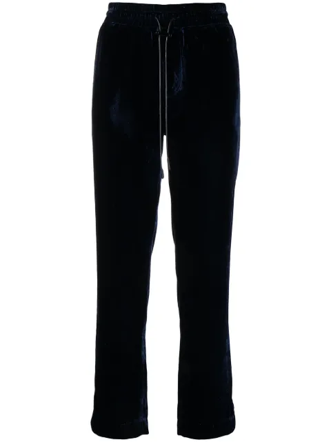 RTA velvet-effect pyjama pants Blue WH21A7781137NNUIT