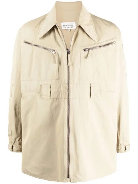 Maison Margiela zipped-up fastening sports jacket Neutrals S50AM0557S54687
