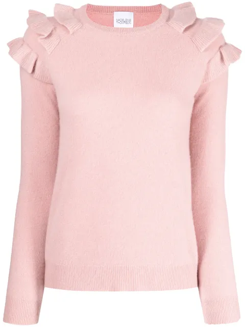 Madeleine Thompson Gemini cashmere jumper Pink RE22T03