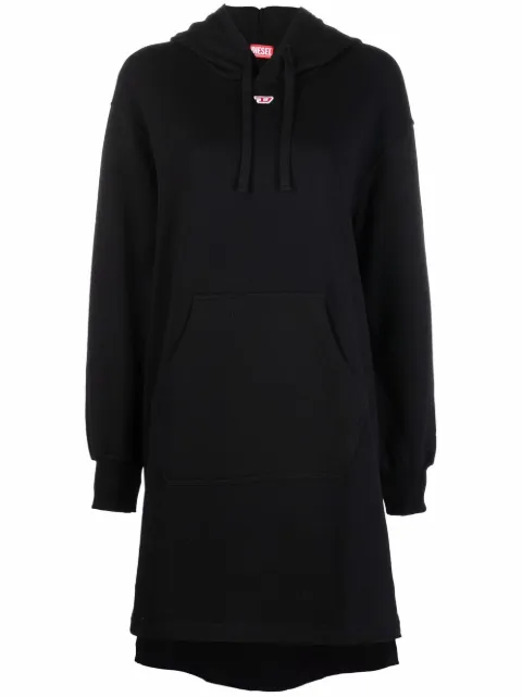 Diesel D-Ilse cotton hoodie dress Black A057070BAWT