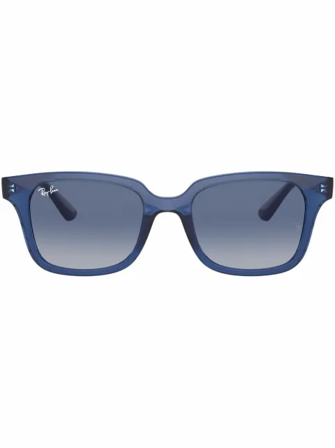 Ray-Ban RB9071S rectangle-frame sunglasses Blue RB9071S70624L