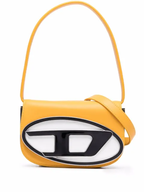 Diesel 1DR leather shoulder bag Yellow X08396P4494