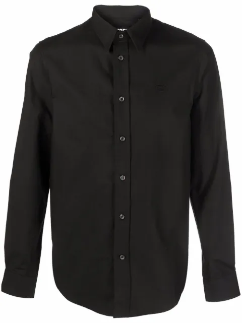 Diesel S-Ben-CL cotton shirt Black A041050PCAL