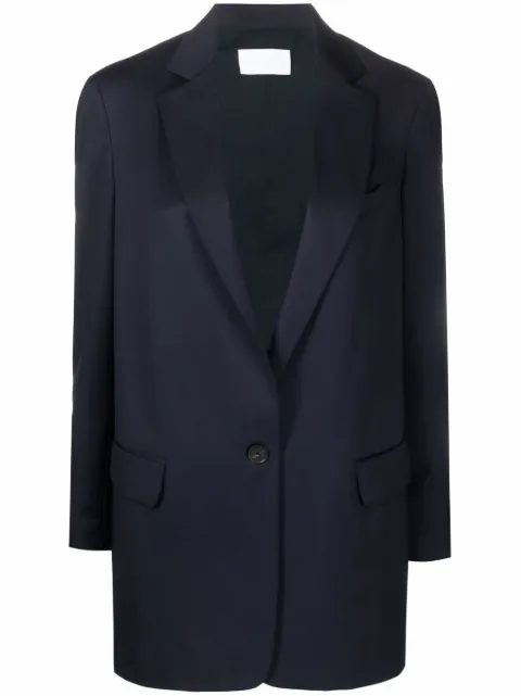 Fabiana Filippi notched-lapel single-breasted blazer Blue GCD272W2340000D306