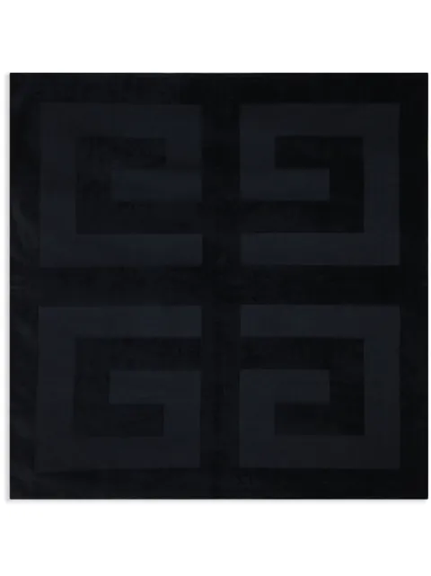 Givenchy 4G embossed towel Black BMZ00Y145H