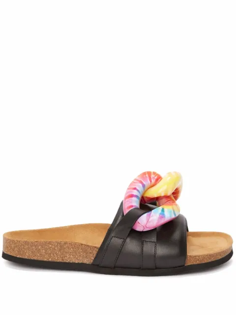 JW Anderson Chain slip-on slides Black ANW36015A