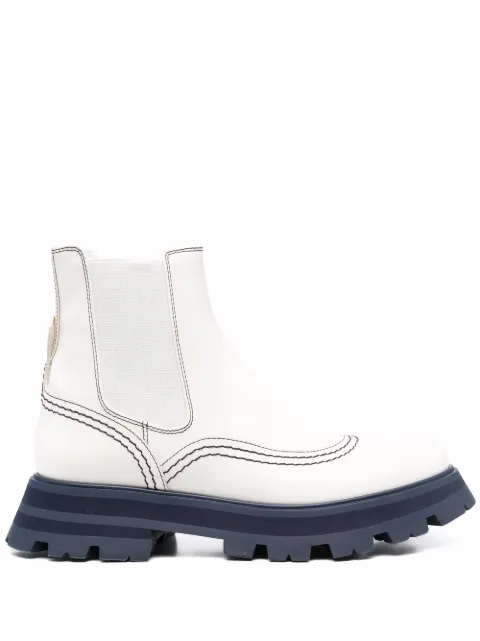 Alexander McQueen Wander Chelsea boots White 686283WHZ8R
