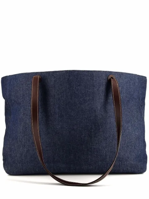 CHANEL Pre-Owned 1999 Coco Mark tote bag Blue 380979
