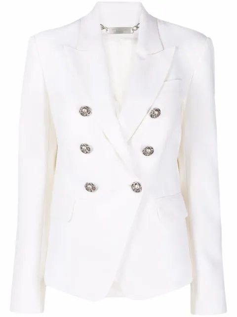 Philipp Plein double-breasted fitted blazer White PABCWRF0477PTE003N