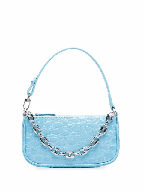 BY FAR Mini Rachel tote bag Blue 21SSMIRALGNCCESMA