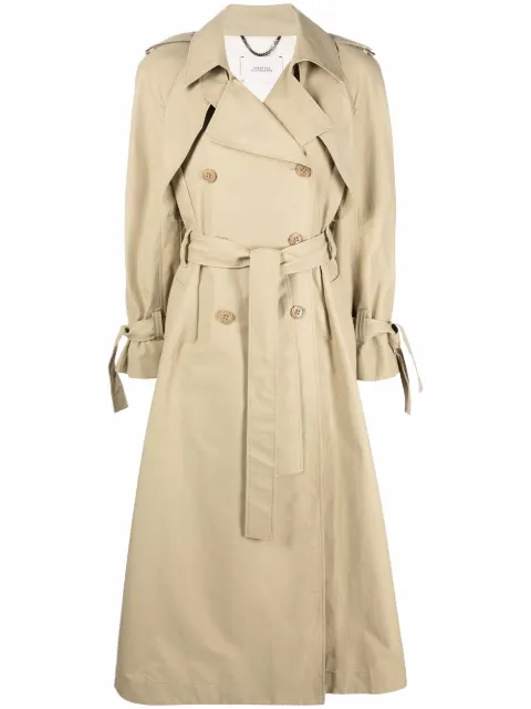 Dorothee Schumacher double-breasted trench coat Neutrals 046001