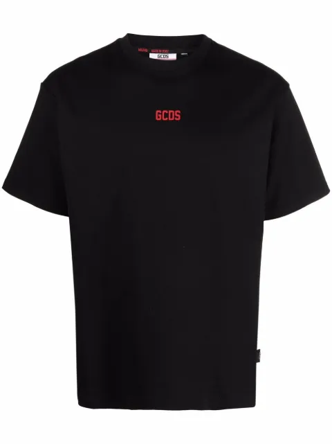 GCDS logo-print cotton T-shirt Black CC94M130103