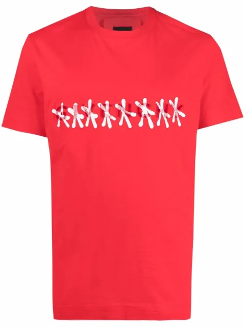 Givenchy x Chito tufted logo T-shirt Red BM718X3Y6B