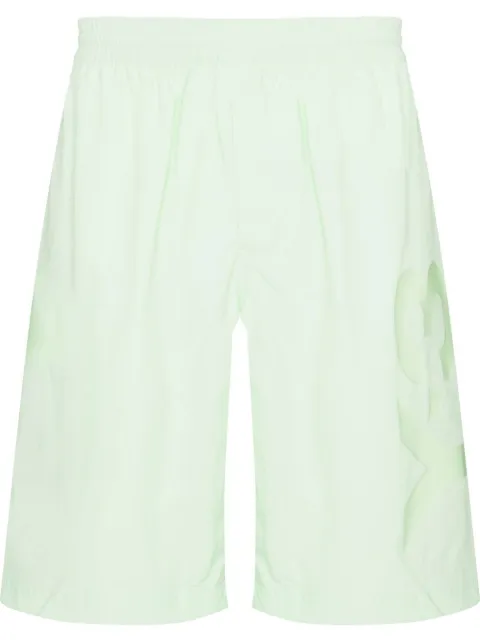 Y-3 logo-print swim shorts Green HG6179