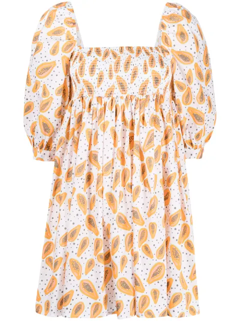 Pitusa printed babydoll dress Orange RE22PPBD