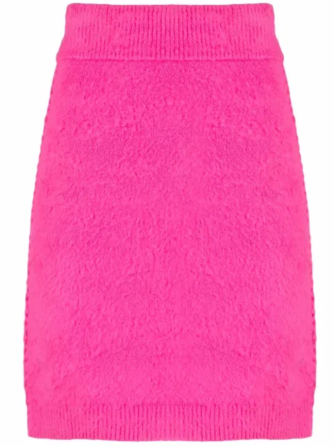 Helmut Lang textured knit pencil skirt Pink L09HW708